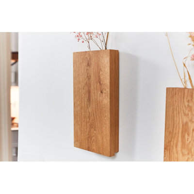 Padroni Solid Wood Wall Vase - Set of 2