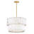 Simone 24" Six-Light Drum Chandelier w/ Natural Alabaster Panels