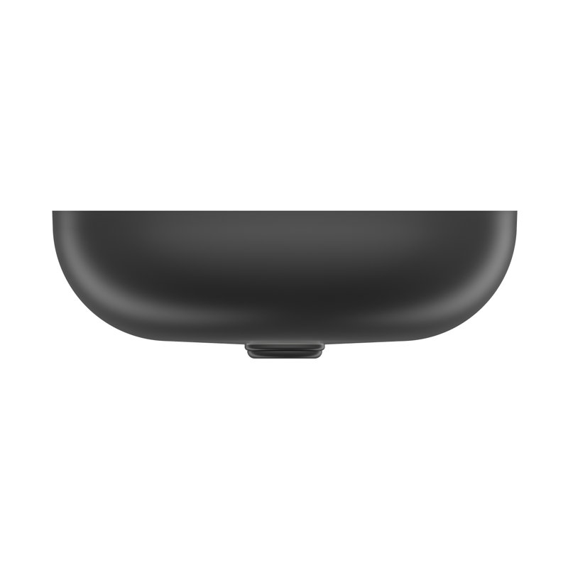Lavabo de salle de bain circulaire 15,75 po Barclay Adaliz, Noir