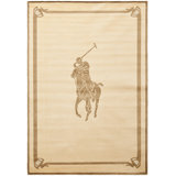 Ralph Lauren Pony Hand Knotted, Viscose Pile, Buff / Suede Area Rug