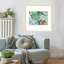«GreenTable No. 2» par Paula Freeman, impression sur bois encadrée-472042199-472042197