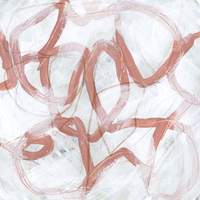 Rust Thread II by June Erica Vess - Wrapped Canvas Art Prints, 30cm H x 30cm W x 3.8cm D