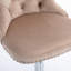 Velours avec base (de 2 kaki, hauteur de siège réglable, dossier confortable rembourré moderne pour îlot de cuisine de pub à la maison)