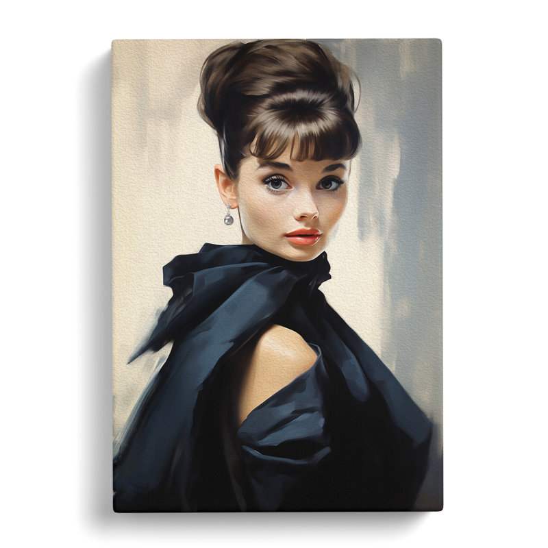 Audrey Hepburn Classicism No.2 - Wrapped Canvas, 50cm H x 35cm W x 3cm D