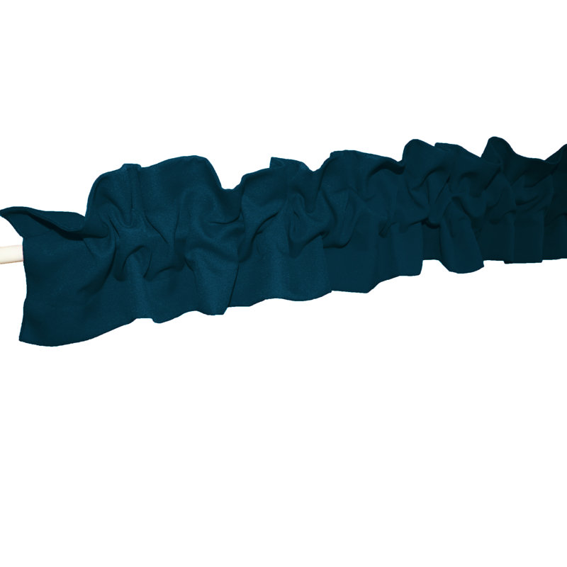 Window Valance, 72" W x 7" L, Dark Teal
