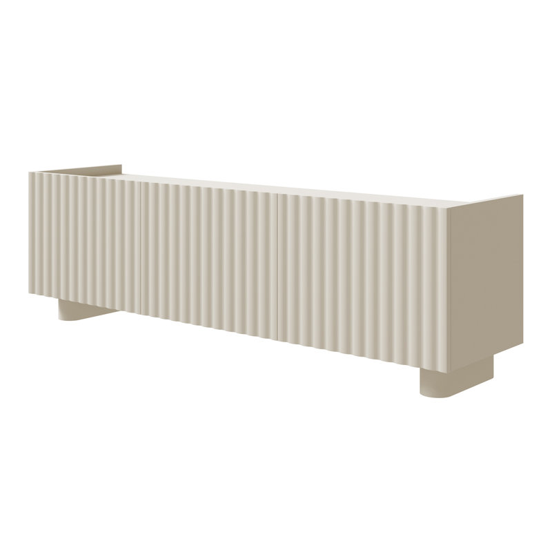 Taelen Unfinished TV Stand for TVs up to 48", Cashmere