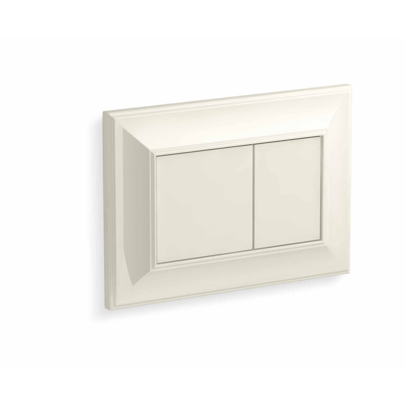 Memoirs Flush Actuator Plate for 2" x 4" In-Wall Tank and Carrier System, Biscuit