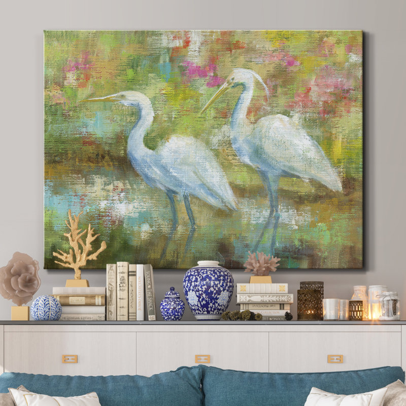 Tapisserie Egret - impression sur toile tendue, H 18 po x l 12 po x P 1 po
