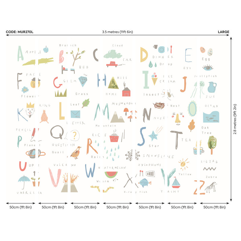 Salladasburg Matte Wall Mural, 280cm L x 350cm W