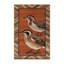  Tapis lavable Rufous Bellied Thrush Birds-1312209887