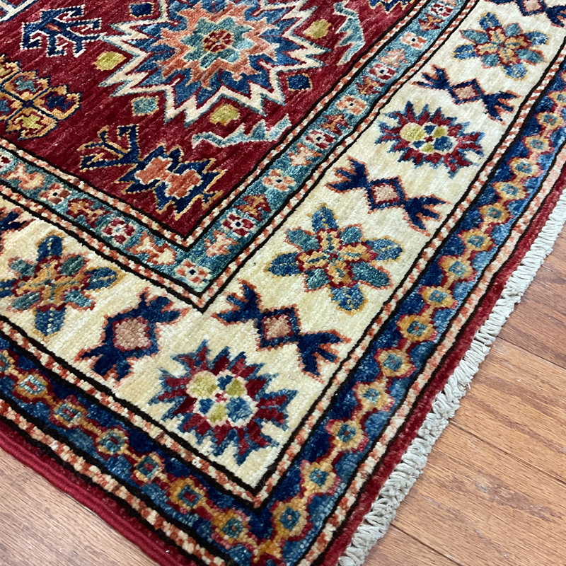 Chemin de table en laine Kazak fait à la main