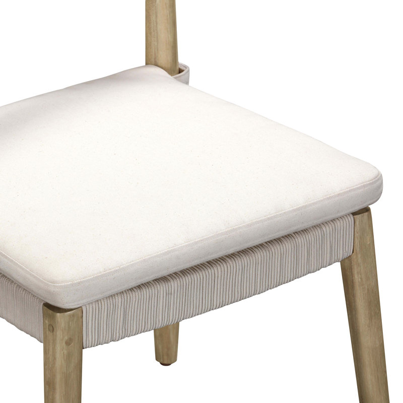 Cletta Premium All-Weather Wicker Outdoor Dining Side Chair with Cushion