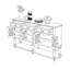 Buffet d'entrée de style rétro américain-109766508
