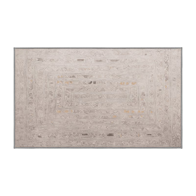 Tapis gris lavable à la machine