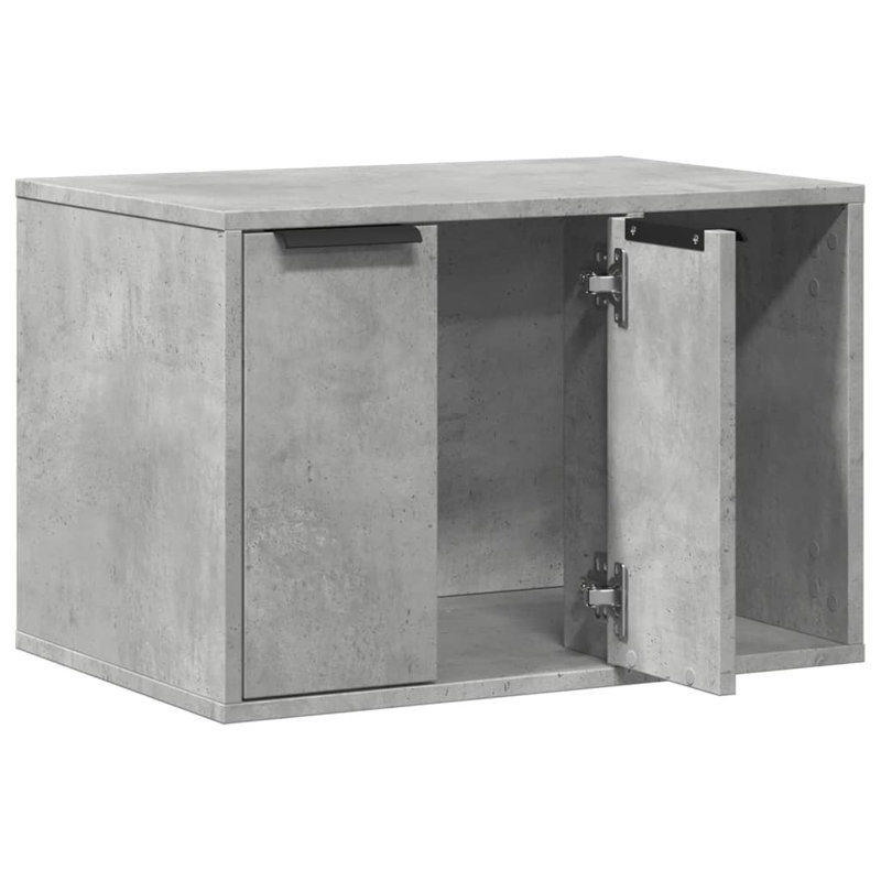 Engineered Wood Stocking Holder, Concrete Grey