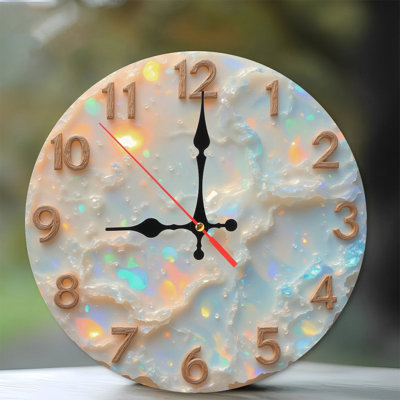 Horloge opale avec chiffres