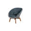 Peacock Teak Patio Papasan Chair with Cushions-70344429