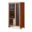 Vitrine 29,92 "en bois massif brun standard