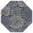Hagy Modern Floral Textured Weave Navy/Aqua Indoor/Outdoor Rug-1983478365