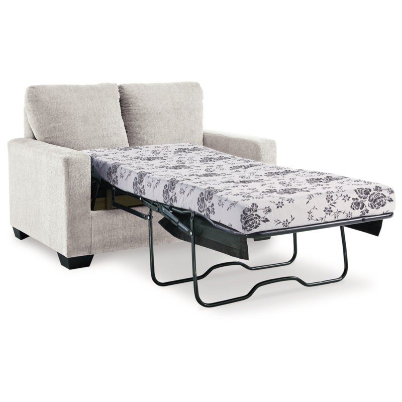 Andarta Upholstered 54'' Sofa, Snow 100% Polyester