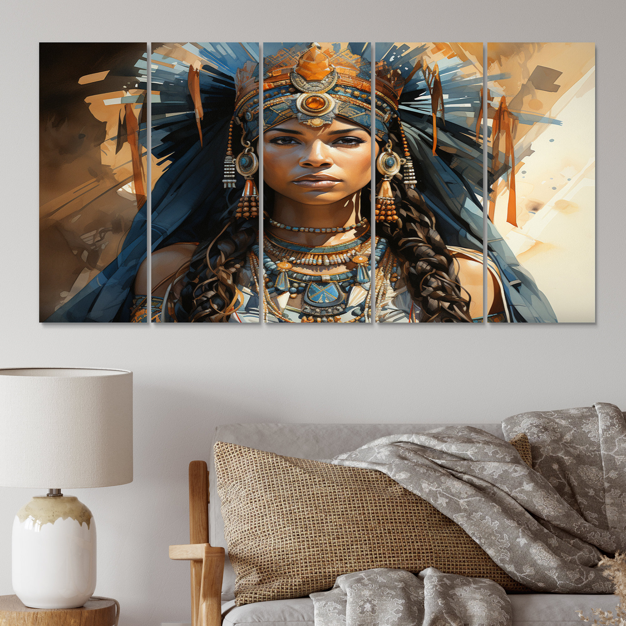 DesignArt African Tribes Ashanti Royalty On Metal 5 Pieces Print | Wayfair