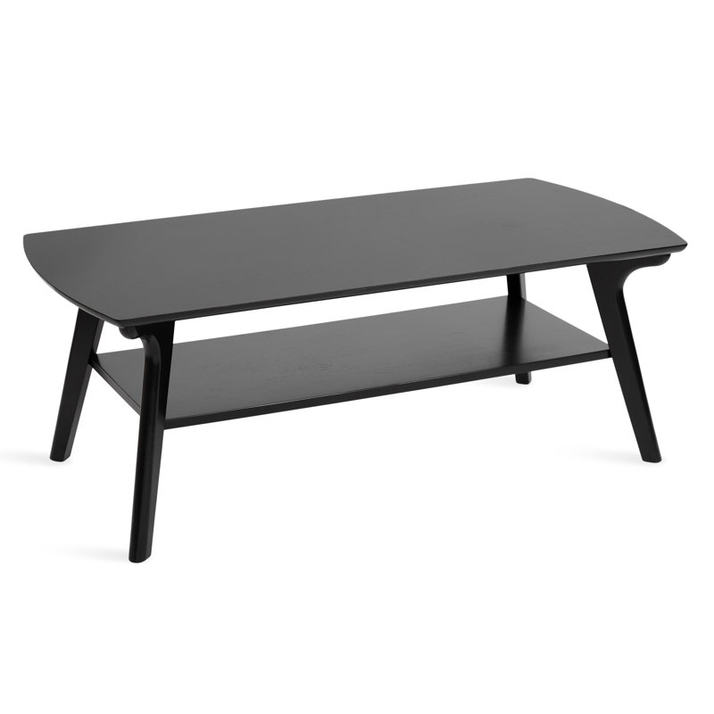 Tiered Rectangle Coffee Table with Storage