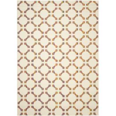 Havana Natural Performance Geometric Rug