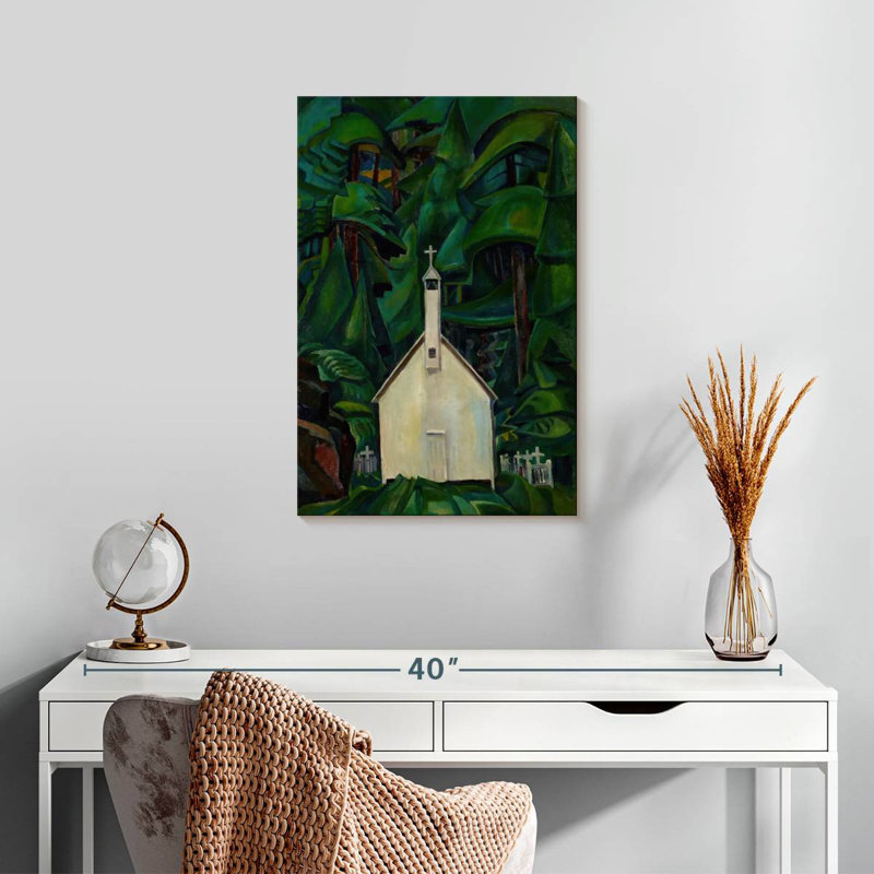 Église indienne Adella, H 24 po x l 16 po
