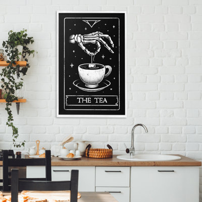 Le thé squelette du thé, estampe numérique, conception par EduEly Designs