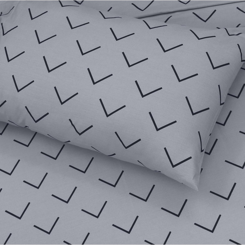 100% Cotton Sheets Sets Soft Crispy Percale Cooling Sheets 16 Inch Deep Pocket Bed Sheets, Arrow Down