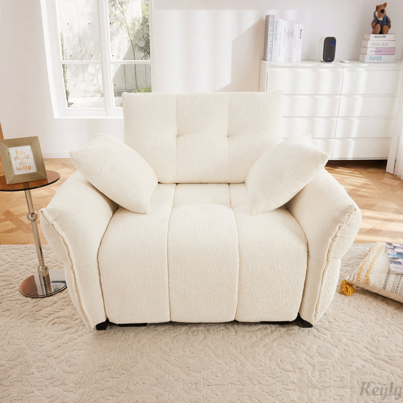 Méridienne ergonomique à une place, Blanc