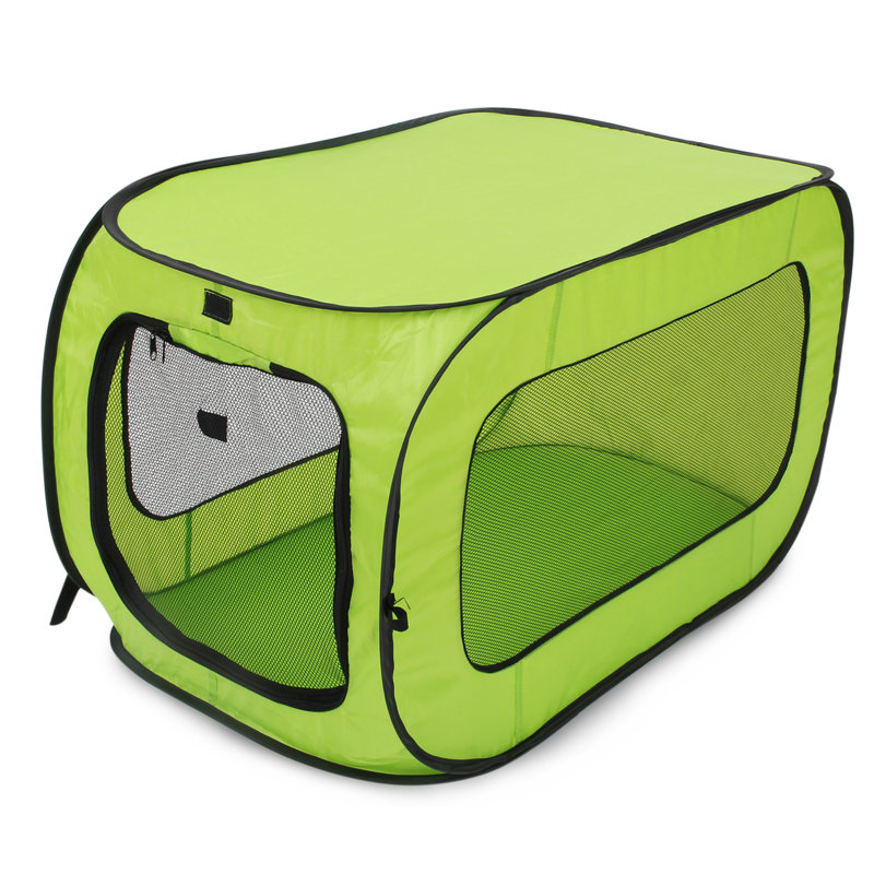 Support pour animaux Pop-up Kennel, Vert, H 25 po x l 19,5 po x P 32,5 po