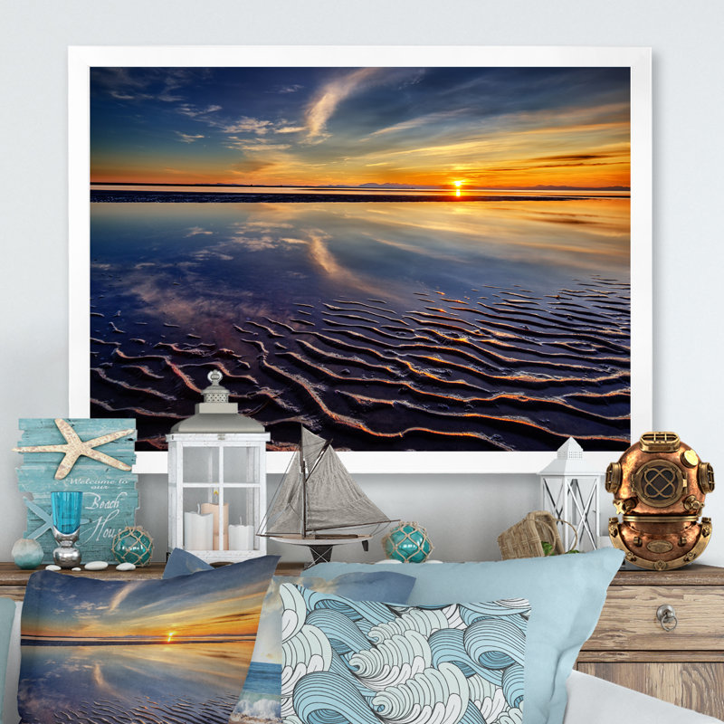 Coucher de soleil sur un beau ciel II - On, H 8 po x l 12 po x P 1 po, Impression blanche sur toile encadrée