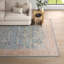 Emi Oriental Dark Blue/Brick Red/Cream Area Rug-1856127428