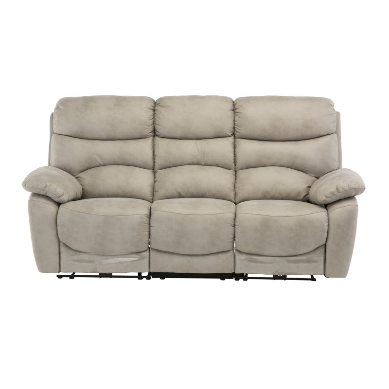 Pickell 204cm Wide Standard Recliner, Natural