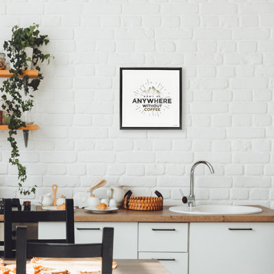 Cadre flottant Don't Don't Go Coffee, design par Seven Trees Design
