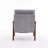Quinze Mid Century Modern Upholstered Chenille Solid Wood Accent Armchair-156942150