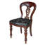 Chaise d'appoint en cuir Simsbury Manor