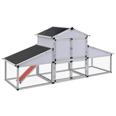Poulailler avec runs et nichoir en aluminium