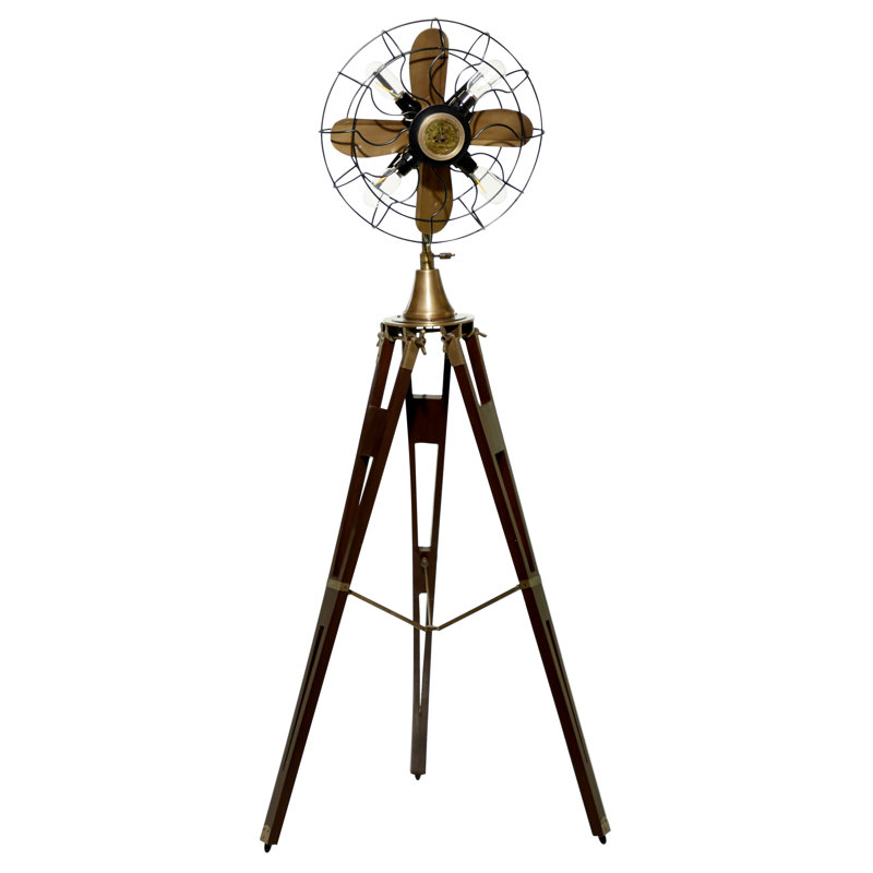 Lampe sur pied brune Kylenn