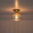 Modern Clear Glass Shade Semi-Flush Mount