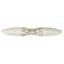 FONTAINEBLEAU 3" C TO C PULL; DECORATED WITH SWAROVSKI® CLEAR CRYSTAL; MATTE SILVER FINISH