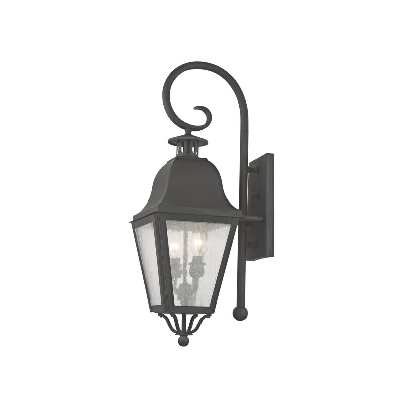 Arnfred Solid Brass Wall Light, Charcoal, 30.5" H x 10.5" W x 10.5" D