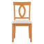 Chaises de salle à manger rembourrées Comfort, style moderne en bois d'hévéa pour petite cuisine