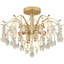 Plafonnier encastré en cristal 6 lumières
