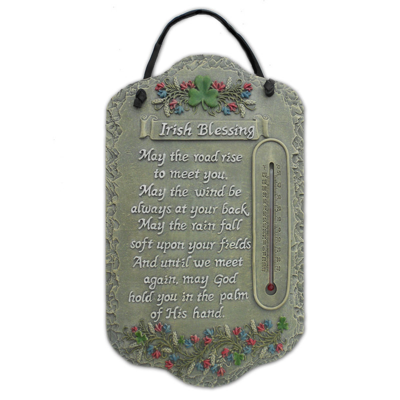 Welcome Sign, 'Irish Blessing' Polyresin Wall Décor