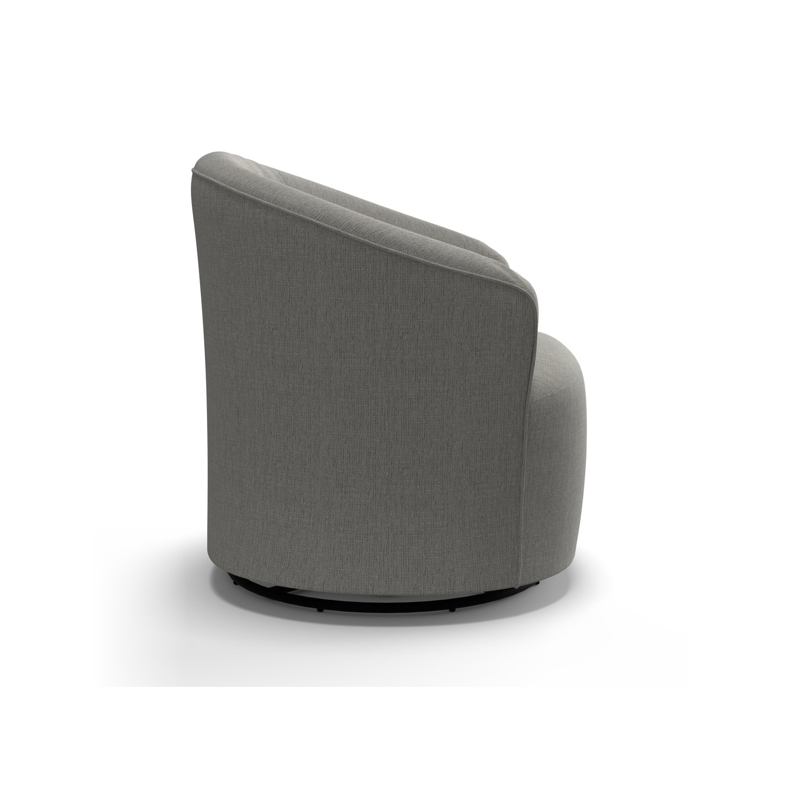 Jude Swivel Glider Accent Chair, Radical Dove Performance Chenille
