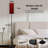 PeeNoke 68.5" Standing Floor Lamp Red wood Dimmable Metal Pole Lamp with Linen Lampshade LED Bulb Included