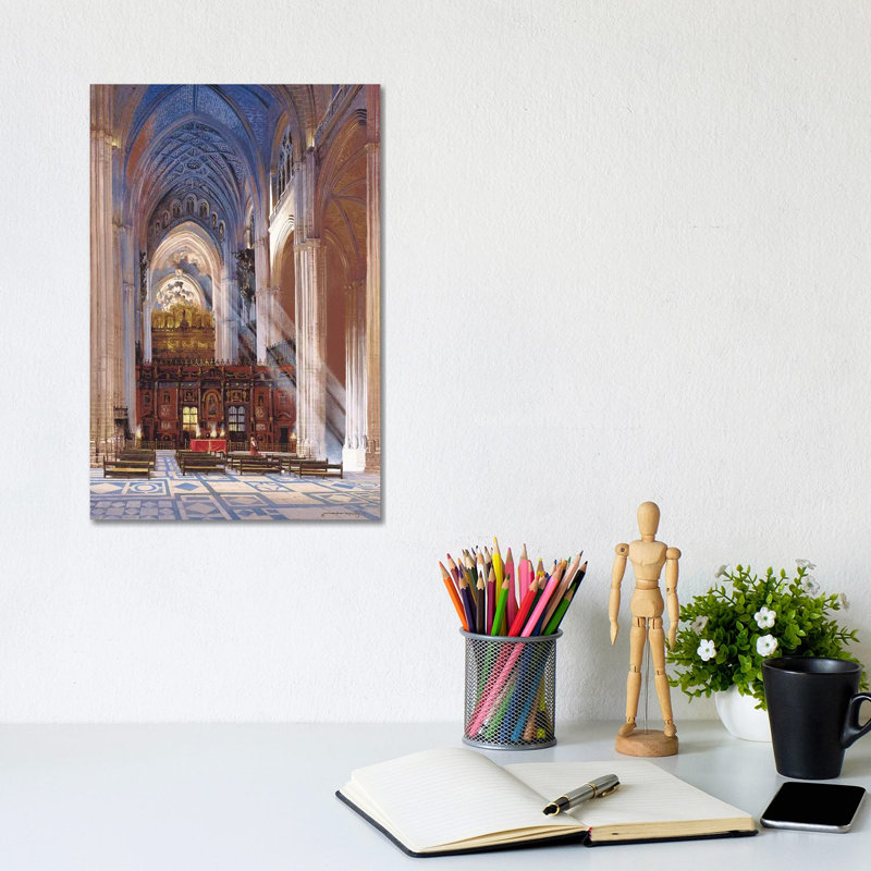 Sevilla Cathedral by Maher Morcos - Wrapped Canvas Print, 20.32 cm H x 30.48 cm W
