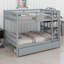 Space-Saving Bunk Bed Featuring Storage Drawers, Easy Conversion To Separate Beds, And Protective Rails-1121211266